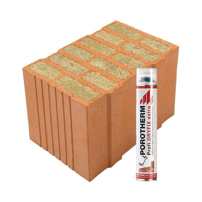 Porotherm 38 Thermo Rapid Dryfix tégla Porotherm 38 Thermo Rapid Dryfix tégla
