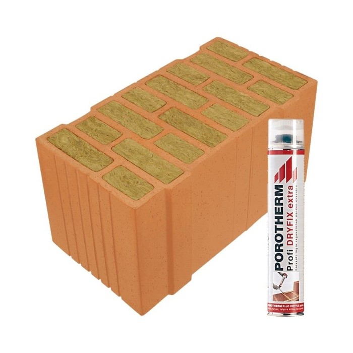 Porotherm 50 Thermo Rapid Dryfix tégla Porotherm 50 Thermo Rapid Dryfix tégla