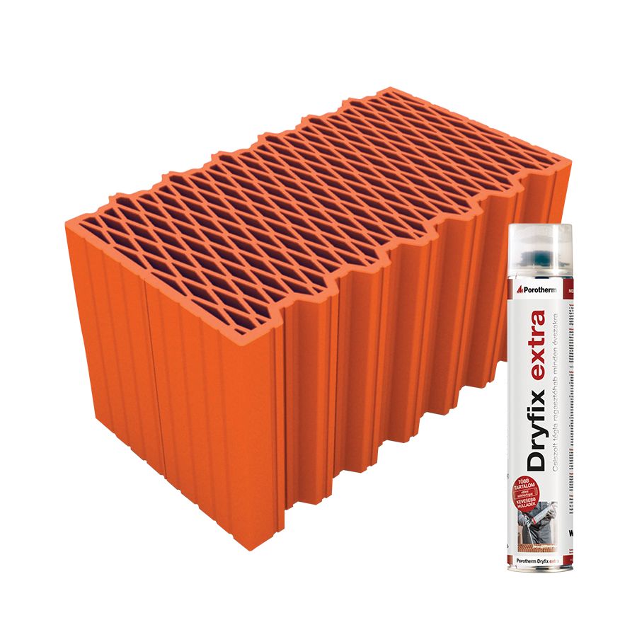 Porotherm 44 X-therm Rapid Dryfix tégla